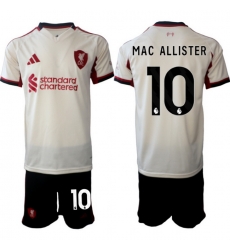 Men Liverpool 2026 Soccer Jerseys Beige #10 MAC ALLISTER