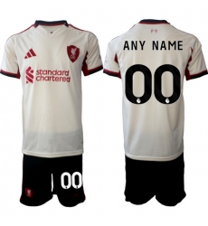 Men Liverpool 2026 Soccer Jerseys Beige CUSTOM