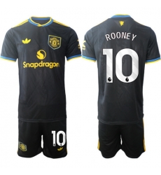 Men Manchester United 2026 Soccer Jerseys Black #10 ROONEY Men Manchester United 2026 Soccer Jerseys Black #10 ROONEY