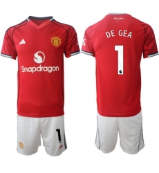 Men Manchester United 2026 Soccer Jerseys Red #1 DE GEA
