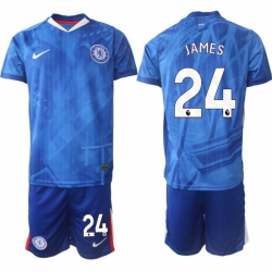 Men Chelsea 2026 Soccer Jerseys Blue #24 JAMES