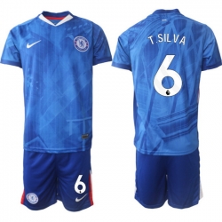 Men Chelsea 2026 Soccer Jerseys Blue #6 T.SILVA
