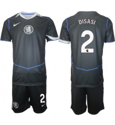 Men Chelsea 2026 Soccer Jerseys DarkGrey #2 DISASI Men Chelsea 2026 Soccer Jerseys DarkGrey #2 DISASI