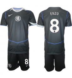 Men Chelsea 2026 Soccer Jerseys DarkGrey #8 ENZO Men Chelsea 2026 Soccer Jerseys DarkGrey #8 ENZO