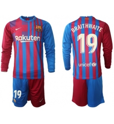 Men Barcelona Long Sleeve Soccer Jerseys 566 Men Barcelona Long Sleeve Soccer Jerseys 566