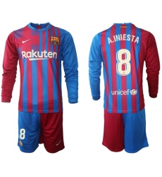 Men Barcelona Long Sleeve Soccer Jerseys 580 Men Barcelona Long Sleeve Soccer Jerseys 580
