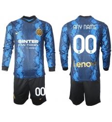 Men Inter Milan Long Sleeve Soccer Jerseys 500 Customized Men Inter Milan Long Sleeve Soccer Jerseys 500 Customized