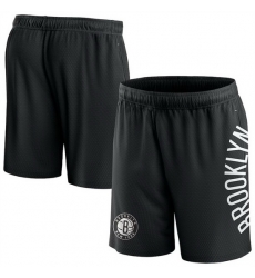 Men Brooklyn Nets Black Post Up Mesh Shorts Men Brooklyn Nets Black Post Up Mesh Shorts