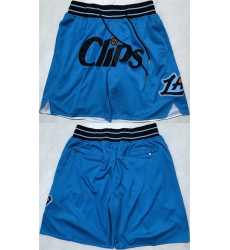 Men Los Angeles Clippers Blue Shorts