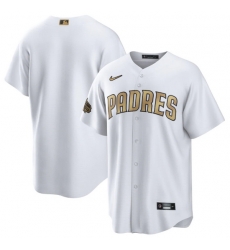 Men San Diego Padres Blank 2022 All Star White Cool Base Stitched Baseball Jersey Men San Diego Padres Blank 2022 All Star White Cool Base Stitched Baseball Jersey