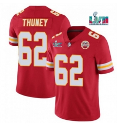 Men Women Youth Toddler Kansas City Chiefs 62 Joe Thuney Red Super Bowl LVII Patch Vapor Untouchable Limited Stitched Jersey Men Women Youth Toddler Kansas City Chiefs 62 Joe Thuney Red Super Bowl LVII Patch Vapor Untouchable Limited Stitched Jersey