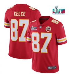 Men Women Youth Toddler Kansas City Chiefs 87 Travis Kelce Red Super Bowl LVII Patch Vapor Untouchable Limited Stitched Jersey Men Women Youth Toddler Kansas City Chiefs 87 Travis Kelce Red Super Bowl LVII Patch Vapor Untouchable Limited Stitched Jersey