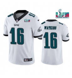 Men Women Youth Toddler Philadelphia Eagles 16 Quez Watkins White Super Bowl LVII Vapor Untouchable Limited Stitched Jersey Men Women Youth Toddler Philadelphia Eagles 16 Quez Watkins White Super Bowl LVII Vapor Untouchable Limited Stitched Jersey