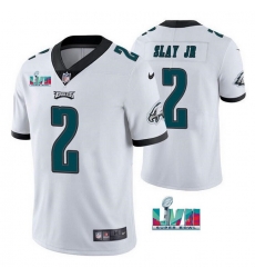 Men Women Youth Toddler Philadelphia Eagles 2 Darius Slay JR White Super Bowl LVII Patch Vapor Untouchable Limited Stitched Jersey Men Women Youth Toddler Philadelphia Eagles 2 Darius Slay JR White Super Bowl LVII Patch Vapor Untouchable Limited Stitched Jersey