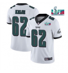 Men Women Youth Toddler Philadelphia Eagles 62 Jason Kelce White Super Bowl LVII Patch Vapor Untouchable Limited Stitched Jersey Men Women Youth Toddler Philadelphia Eagles 62 Jason Kelce White Super Bowl LVII Patch Vapor Untouchable Limited Stitched Jersey
