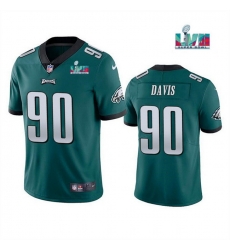Men Women Youth Toddler Philadelphia Eagles 90 Jordan Davis Green Super Bowl LVII Patch Vapor Untouchable Limited Stitched Jersey Men Women Youth Toddler Philadelphia Eagles 90 Jordan Davis Green Super Bowl LVII Patch Vapor Untouchable Limited Stitched Jersey