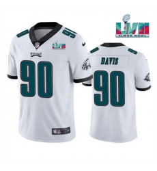 Men Women Youth Toddler Philadelphia Eagles 90 Jordan Davis White Super Bowl LVII Patch Vapor Untouchable Limited Stitched Jersey Men Women Youth Toddler Philadelphia Eagles 90 Jordan Davis White Super Bowl LVII Patch Vapor Untouchable Limited Stitched Jersey