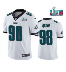 Men Women Youth Toddler Philadelphia Eagles 98 Robert Quinn White Super Bowl LVII Vapor Untouchable Limited Stitched Jersey Men Women Youth Toddler Philadelphia Eagles 98 Robert Quinn White Super Bowl LVII Vapor Untouchable Limited Stitched Jersey