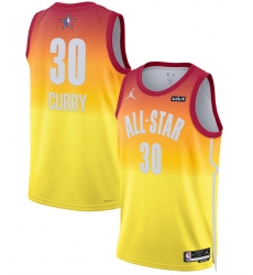 Men 2023 All Star 30 Stephen Curry Orange Game Swingman Stitched Basketball Jersey Men 2023 All Star 30 Stephen Curry Orange Game Swingman Stitched Basketball Jersey