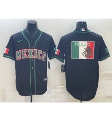 Men Mexico Baseball 2023 Black World Baseball Big Logo Classic Stitched Jersey Men Mexico Baseball 2023 Black World Baseball Big Logo Classic Stitched Jersey
