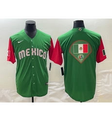 Men Mexico Baseball 2023 Green World Baseball Big Logo Classic Stitched Jersey Men Mexico Baseball 2023 Green World Baseball Big Logo Classic Stitched Jersey