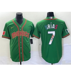 Men Mexico Baseball 7 Julio Urias 2023 Green World Baseball With Patch Classic Stitched Jersey 5 Men Mexico Baseball 7 Julio Urias 2023 Green World Baseball With Patch Classic Stitched Jersey 5