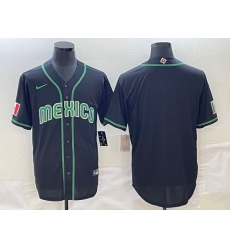 Men Mexico Baseball Blank 2023 Black World Baseball With Patch Classic Stitched Jersey Men Mexico Baseball Blank 2023 Black World Baseball With Patch Classic Stitched Jersey