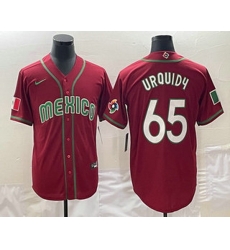 Men's Mexico Baseball #65 Giovanny Gallegos 2023 Red World Classic Stitched Jerseys Men's Mexico Baseball #65 Giovanny Gallegos 2023 Red World Classic Stitched Jerseys