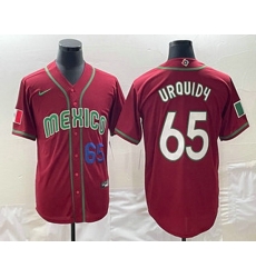 Men's Mexico Baseball #65 Giovanny Gallegos Number 2023 Red World Classic Stitched Jersey Men's Mexico Baseball #65 Giovanny Gallegos Number 2023 Red World Classic Stitched Jersey