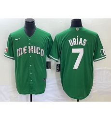 Men's Mexico Baseball #7 Julio Urias Green 2023 World Baseball Classic Stitched Jersey1 Men's Mexico Baseball #7 Julio Urias Green 2023 World Baseball Classic Stitched Jersey1