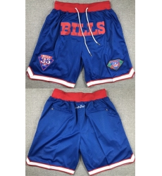 Men Buffalo Bills Blue Shorts Men Buffalo Bills Blue Shorts
