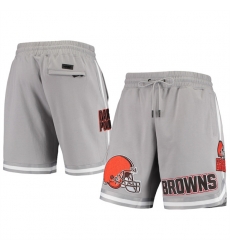 Men Cleveland Browns Gray Shorts Men Cleveland Browns Gray Shorts