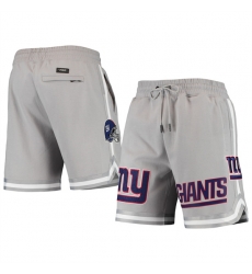Men New York Giants Gray Shorts Men New York Giants Gray Shorts
