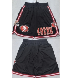 Men San Francisco 49ers Black Shorts