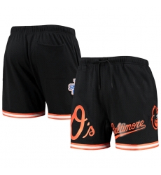 Men Baltimore Orioles Black Team Logo Mesh Shorts Men Baltimore Orioles Black Team Logo Mesh Shorts