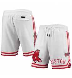Men Boston Red Sox White Shorts Men Boston Red Sox White Shorts