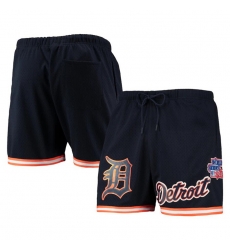 Men Detroit Tigers Navy Team Logo Mesh Shorts Men Detroit Tigers Navy Team Logo Mesh Shorts