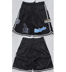 Men Los Angeles Dodgers Black Shorts  001