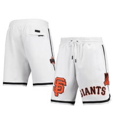 Men San Francisco Giants White Team Shorts Men San Francisco Giants White Team Shorts