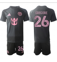 Men Inter Miami CF 2026 Soccer Jerseys Black #26 GREGORE