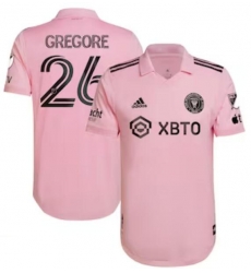 Men's Inter Miami CF Gregore adidas Pink 2022 The Heart Beat Kit Authentic Player Jersey Men's Inter Miami CF Gregore adidas Pink 2022 The Heart Beat Kit Authentic Player Jersey