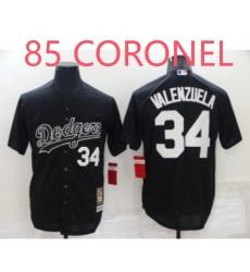 Men Dodgers #85 CORONEL Black Jersey size 6XL