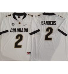 Men Colorado Buffaloes Shedeur Sanders #2 White Stitched Football Jersey II Men Colorado Buffaloes Shedeur Sanders #2 White Stitched Football Jersey II