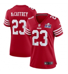 Women San Francisco 49ers 23 Christian McCaffrey Red 2023 F U S E Vapor Untouchable Limited Stitched Football 2024 Super Bowl LVIII Jersey Women San Francisco 49ers 23 Christian McCaffrey Red 2023 F U S E Vapor Untouchable Limited Stitched Football 2024 Super Bowl LVIII Jersey
