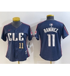 Women Cleveland Guardians 11 Jose Ram EDrez Navy 2024 City Connect Limited Stitched Baseball Jersey 6 Women Cleveland Guardians 11 Jose Ram EDrez Navy 2024 City Connect Limited Stitched Baseball Jersey 6