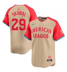 Men American League 29 Tarik Skubal Cream 2024 All Star Limited Stitched Baseball Jersey Men American League 29 Tarik Skubal Cream 2024 All Star Limited Stitched Baseball Jersey