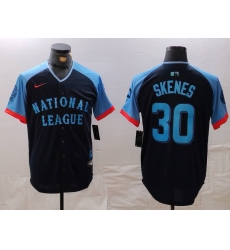 Men National League 30 Paul Skenes Navy 2024 All Star Limited Stitched Baseball Jersey 6 Men National League 30 Paul Skenes Navy 2024 All Star Limited Stitched Baseball Jersey 6