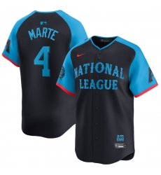 Men National League 4 Ketel Marte Navy 2024 All Star Limited Stitched Baseball Jersey Men National League 4 Ketel Marte Navy 2024 All Star Limited Stitched Baseball Jersey