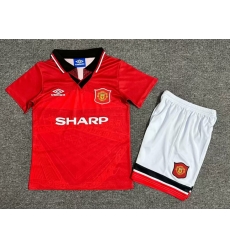 Youth Retro Soccer Jerseys Manchester United F.C. Red 94 96 Youth Retro Soccer Jerseys Manchester United F.C. Red 94 96