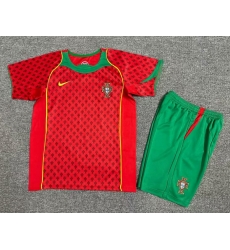 Youth Retro Soccer Jerseys Portugal Red Youth Retro Soccer Jerseys Portugal Red